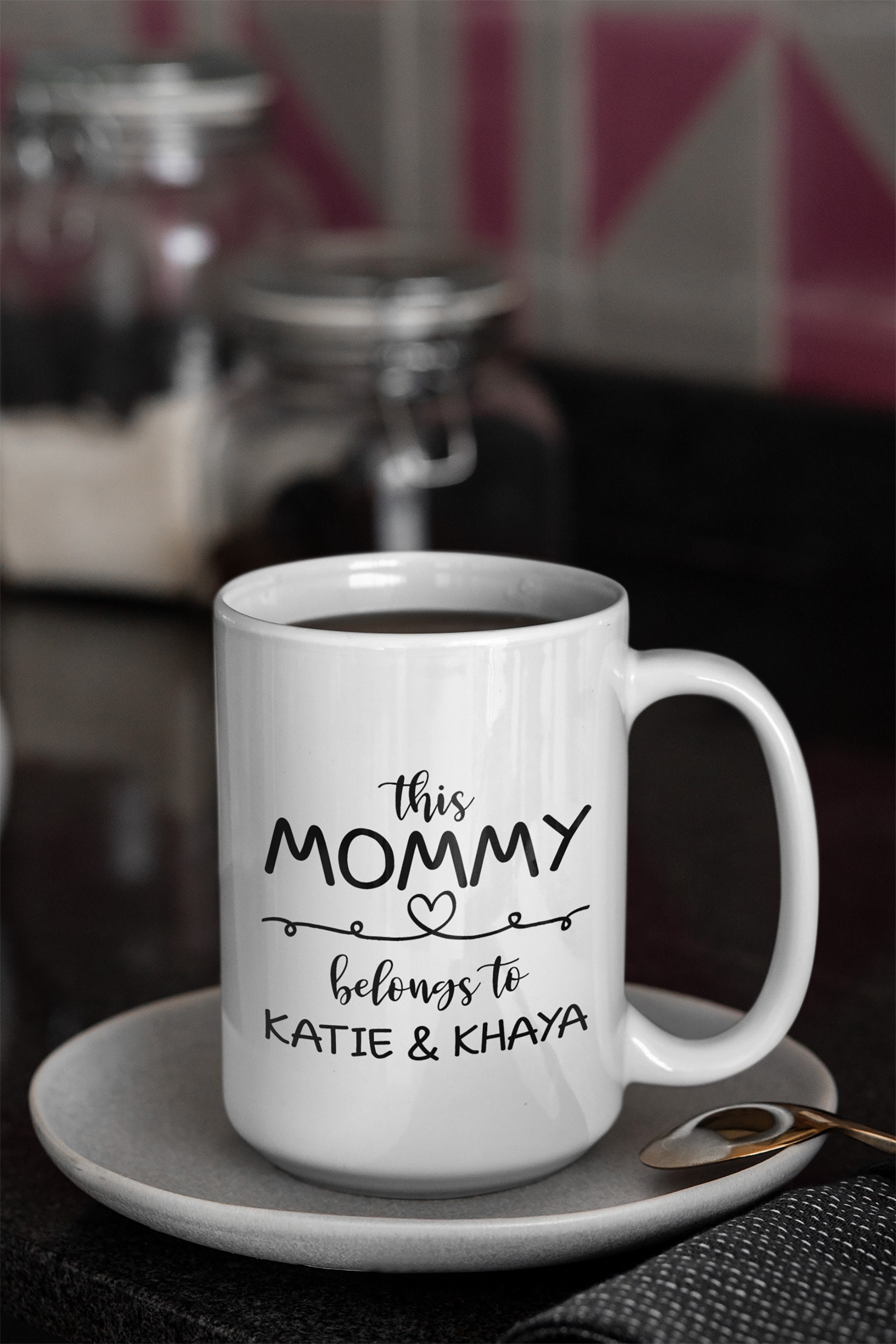 Personalized Mommy Mug, This Mommy Belongs To, Mom Mug, Mother's Day,  Coffee Mug Mom Gift, Gift for Wife, New Mom Gift, Custom Mom Mug 