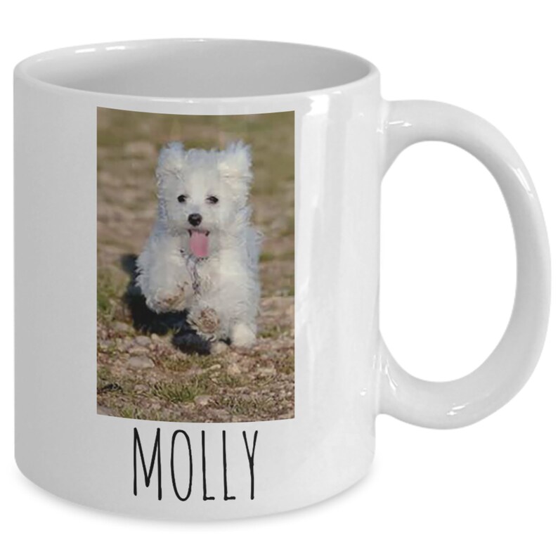 PERSONALIZED PET Memorial Mug, Pet Loss Gift, Rainbow Bridge Poem, Photo Mug, Pet Sympathy Gift, Custom Name, Custom Dog Memorial Mug image 3