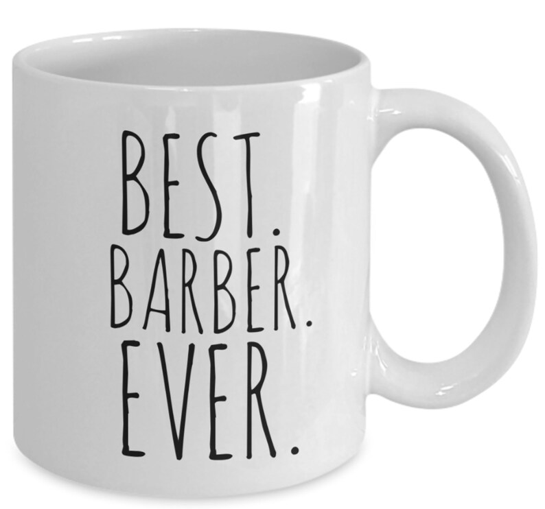 Barber Gifts Barber Mug Best Barber Ever Minimalist Gift Etsy