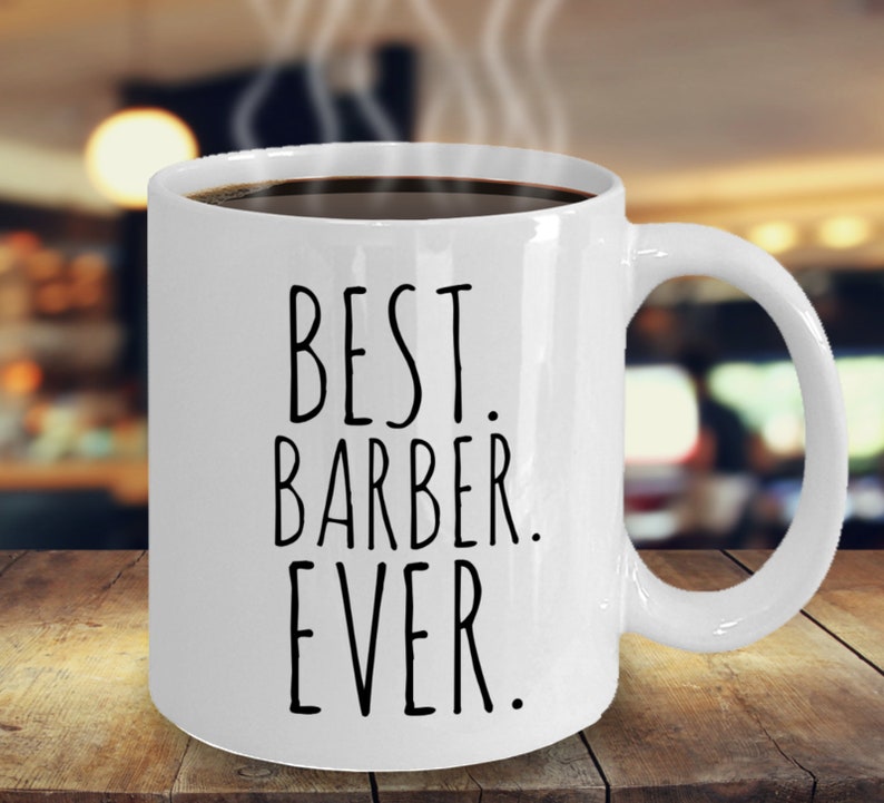 Barber Gifts Barber Mug Best Barber Ever Minimalist Gift Etsy