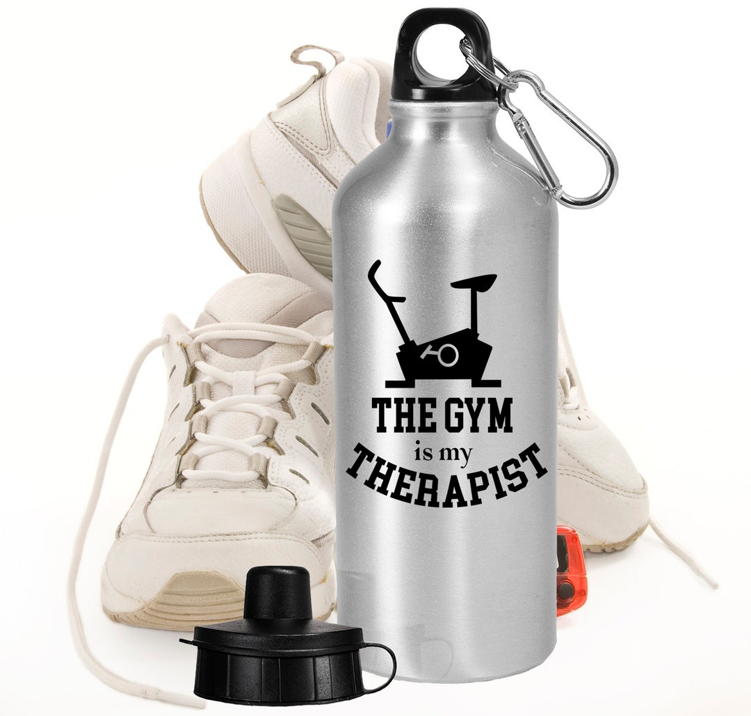 Gym Is My Therapy  Gym Sports Water Bottle – Fitness Gifts