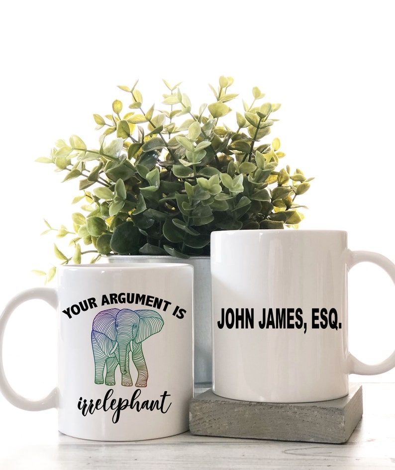 Panvola Your Argument Is Irrelephant, tazza in ceramica da 325 ml, idea