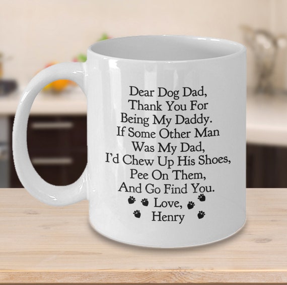 GIFT for DOG DAD Personalized Dog Dad Mug Funny Fathers Day Etsy