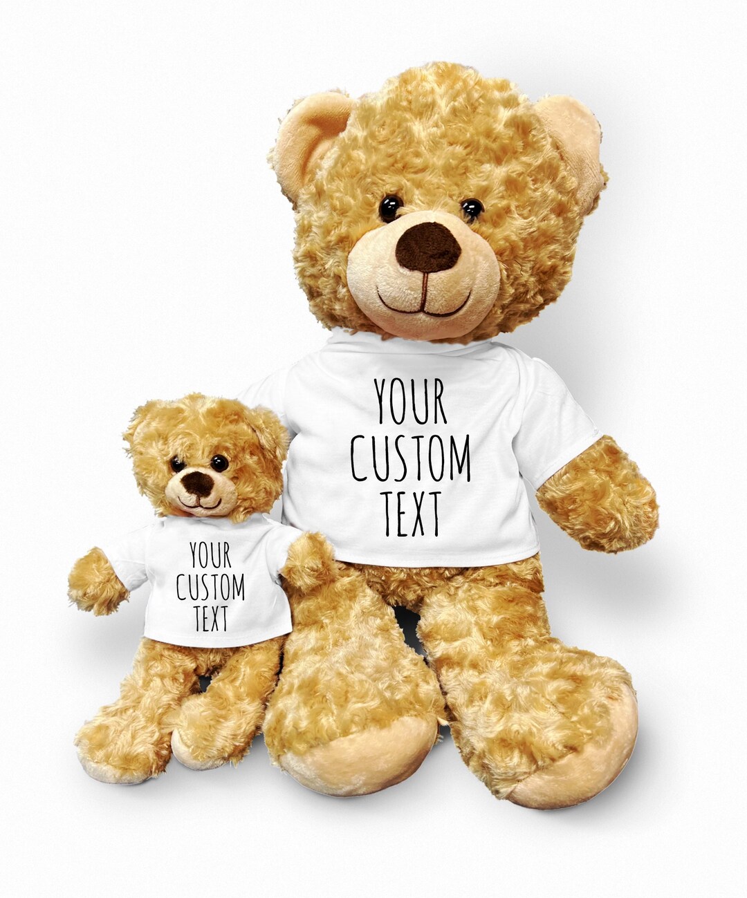 Personalized 8-Inch Blue Teddy Bear With Custom Text & Photo - Unique Stuffed Animal Gift For Birthdays, Christmas, Anniversary - View #3