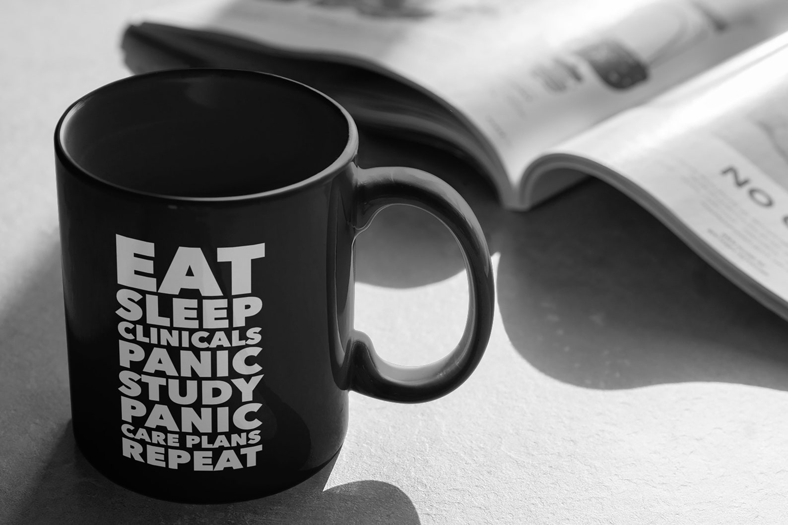 Funny Nursing Student Mug Eat Sleep Clinicals Panic Study - Etsy
