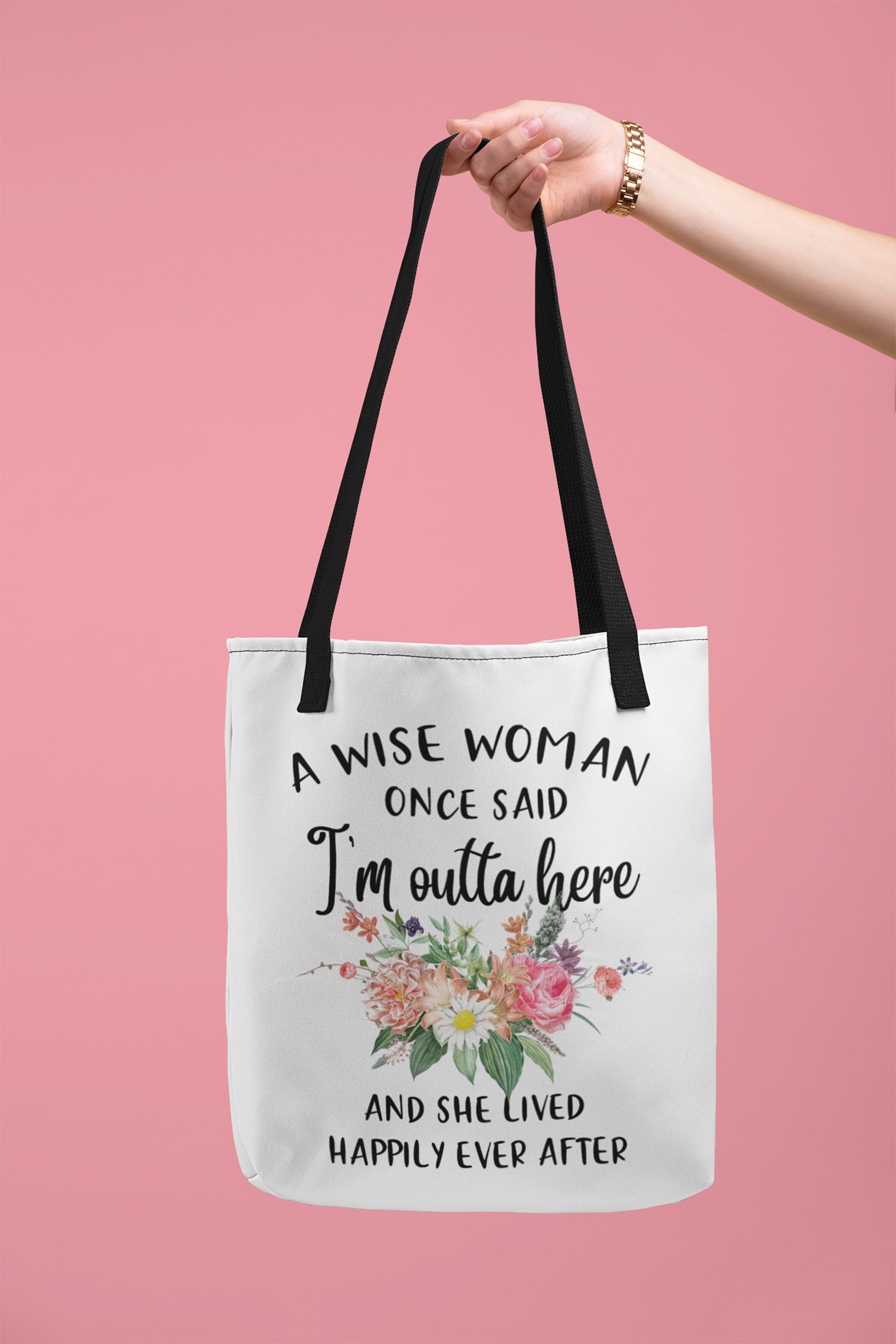 Funny Retirement Gift for Women Tote Bag 3 Sizes A Wise - Etsy