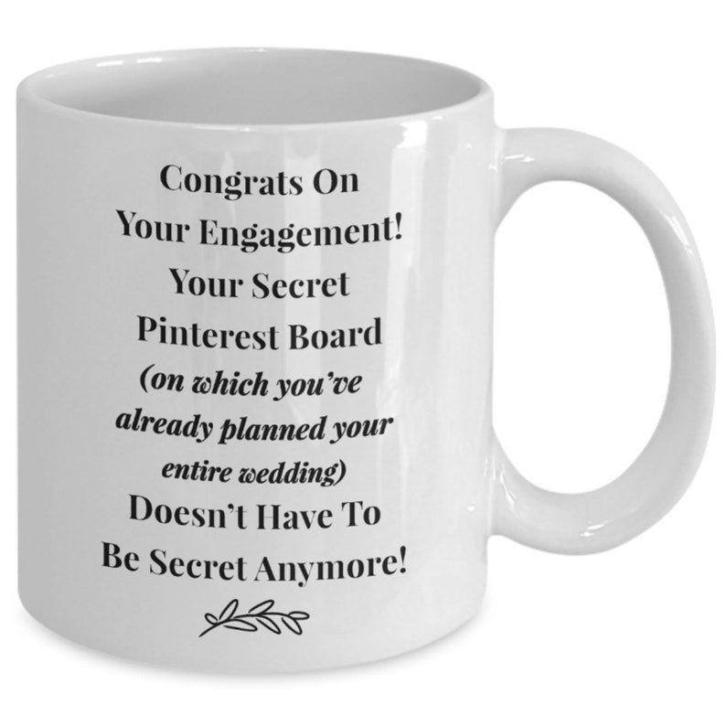 Funny Engagement Gift Congrats Coffee Mug Newly Engaged Just Etsy
