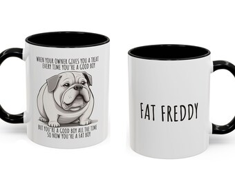 Funny Fat Dog Mug: Personalized Pet Owner Gift