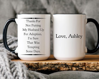 Personalized Father-in-Law Mug: Funny Bride Gift