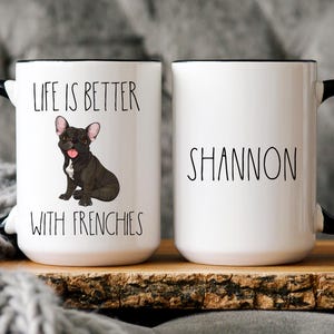 Personalized French Bulldog Mug: Frenchie Mom/Dad Gift