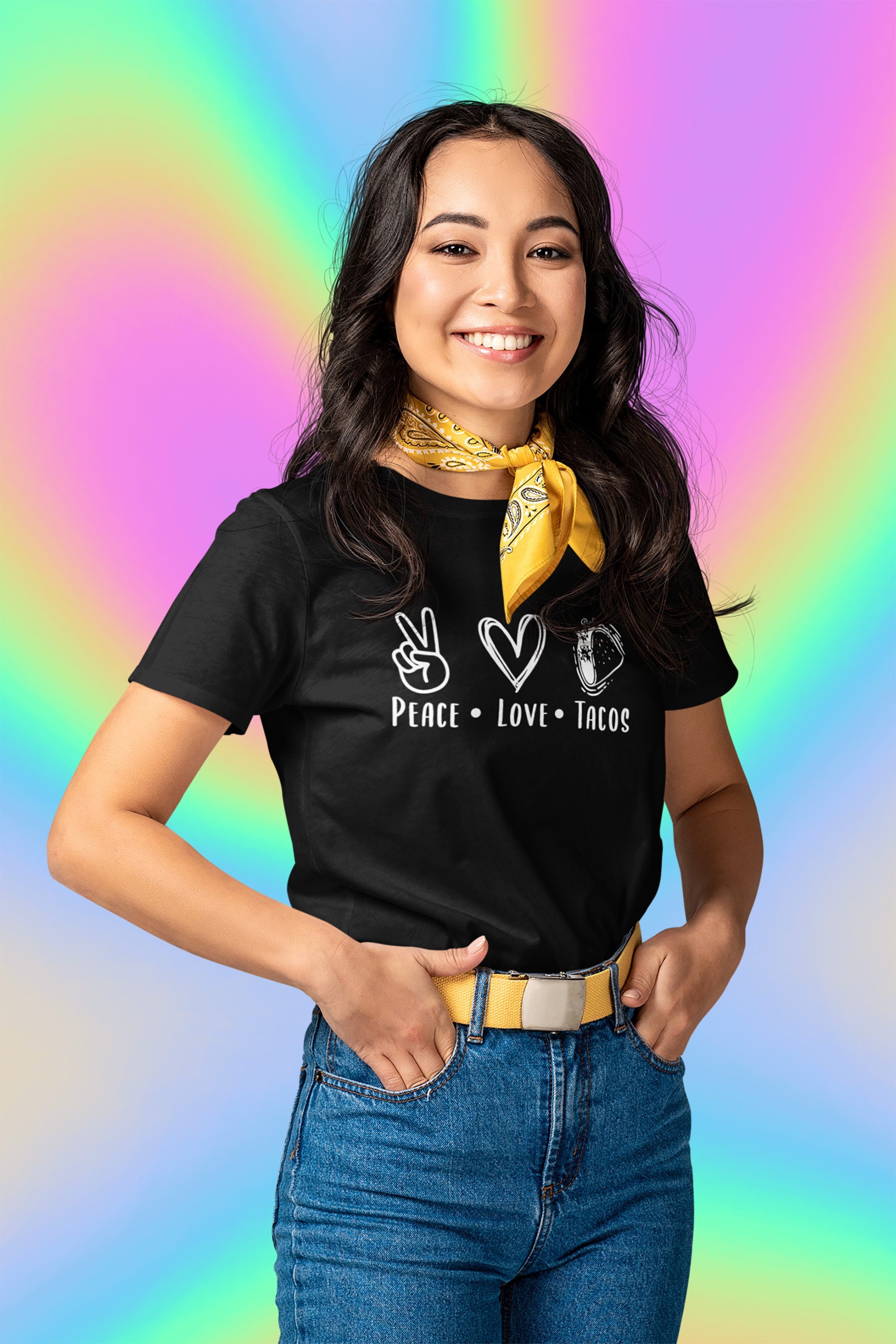 Peace Love Tacos Unisex T-shirt Taco 