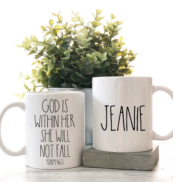 Easy DIY Inspirational Coffee Cup Gift Set Using Water Slide Decal Paper 