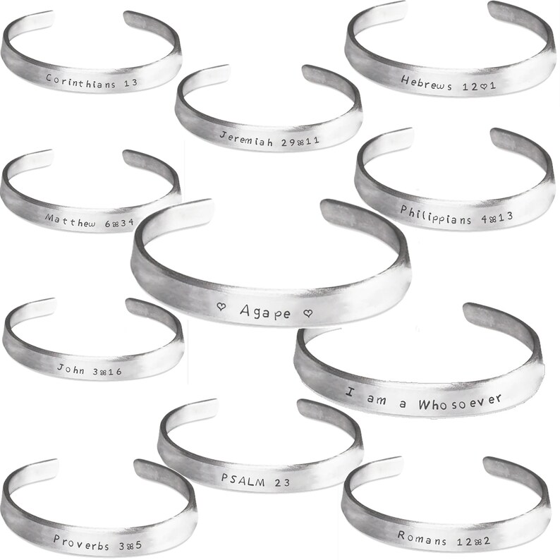 I/'m a Whosoever Stamped Bracelet Religious Jewelry Whosoever Aluminum Bracelet Personalized FREE One Size Fits All Cuff Bracelet