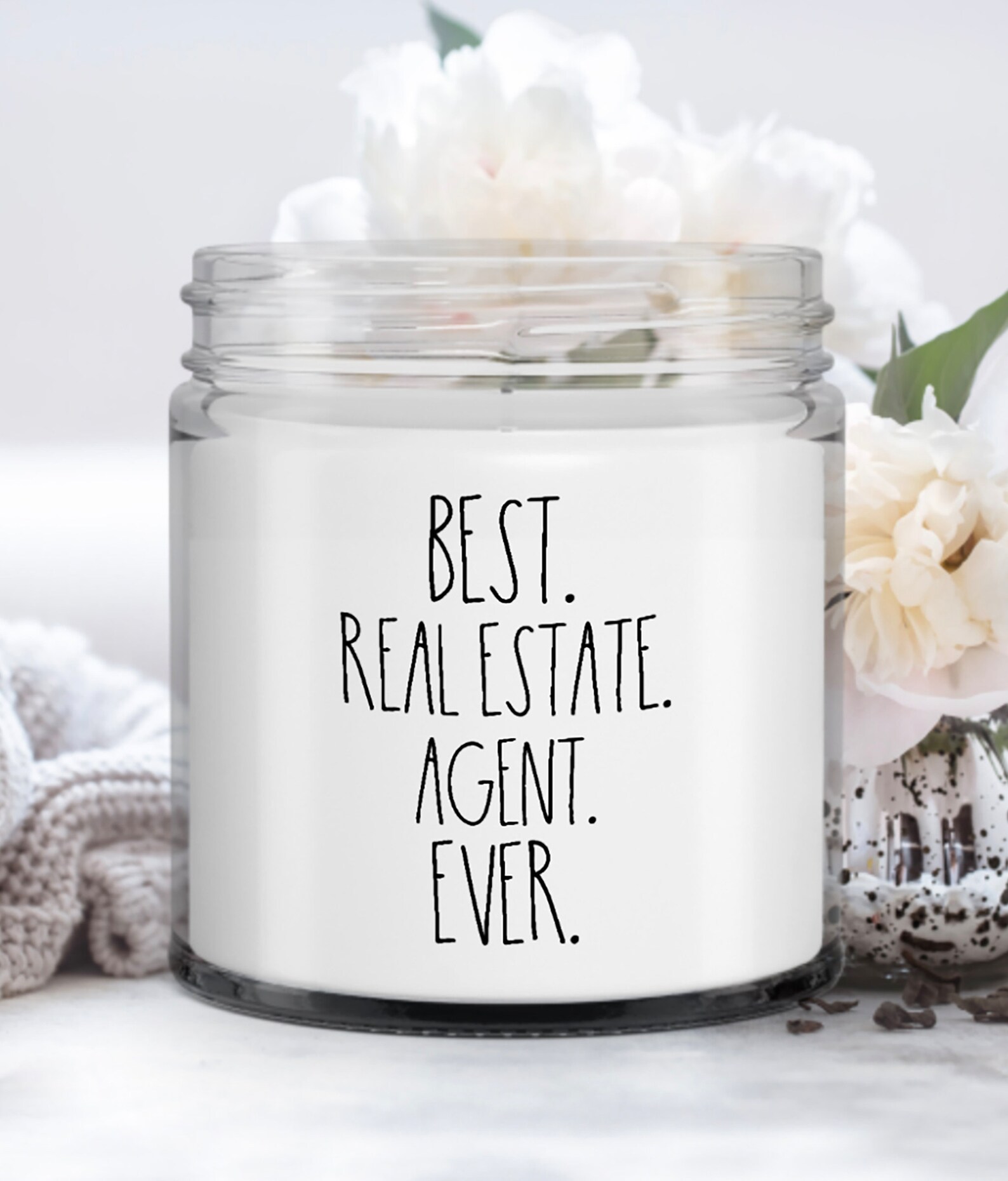 Candle Gift for Real Estate Agent Best Real Estate Agent Etsy