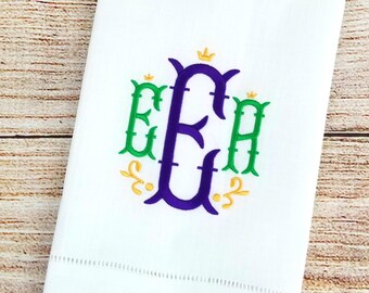 Tea towel All Cotton Name Brand Mardi Gras Design