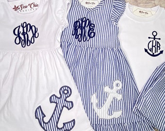 Matching Sibling Outfits, Beach Picture Anchor Outfits
