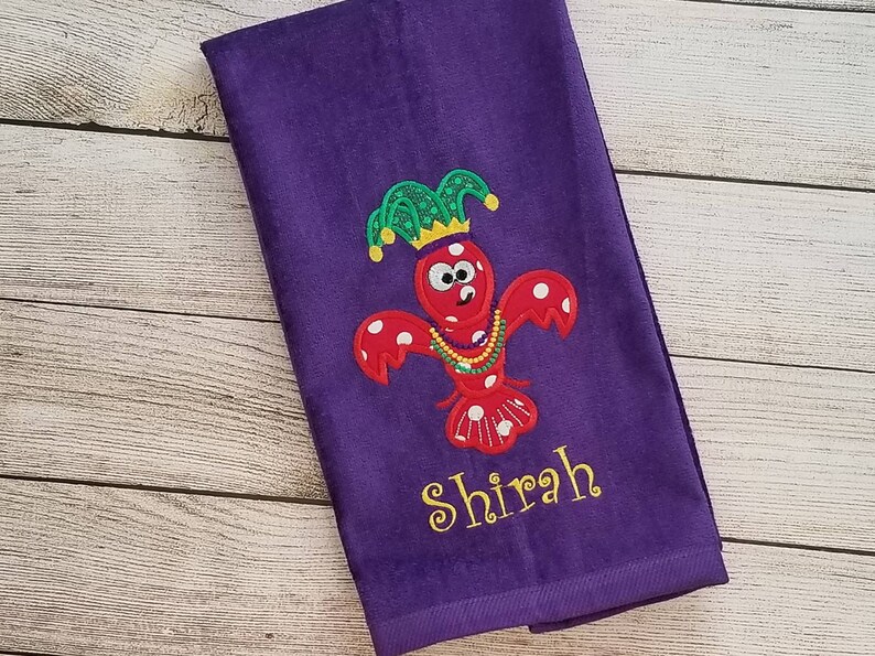 mardi gras kitchen towels