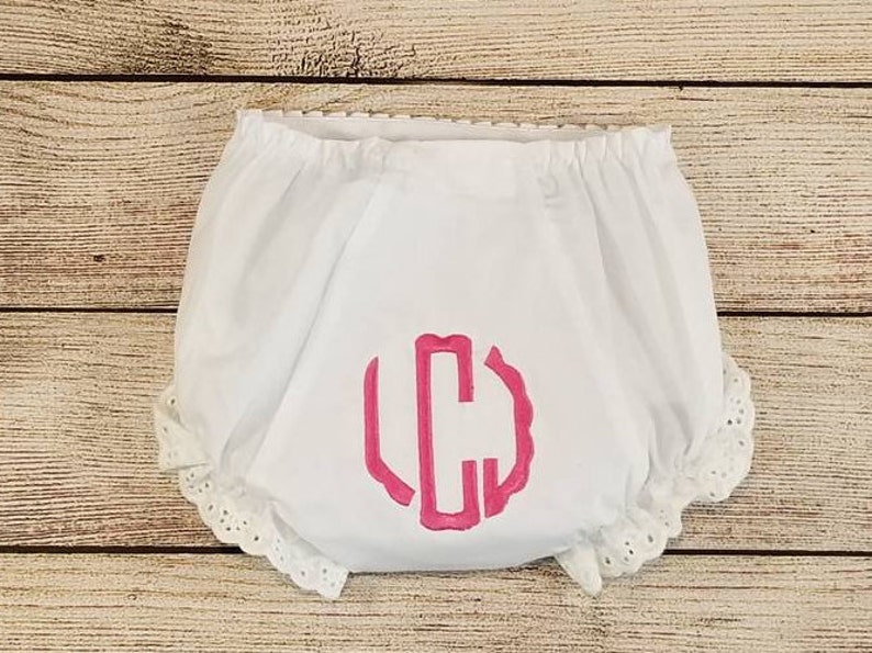Baby Girl Bloomer Monogram Bloomers Baby Diaper Cover Etsy