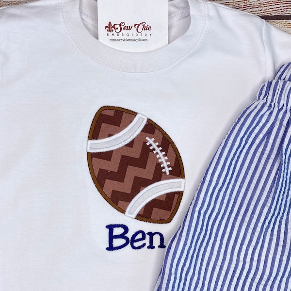 Smocked Football Outfit Girl Etsy