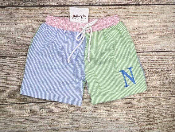 Seersucker swim trunks best sale baby