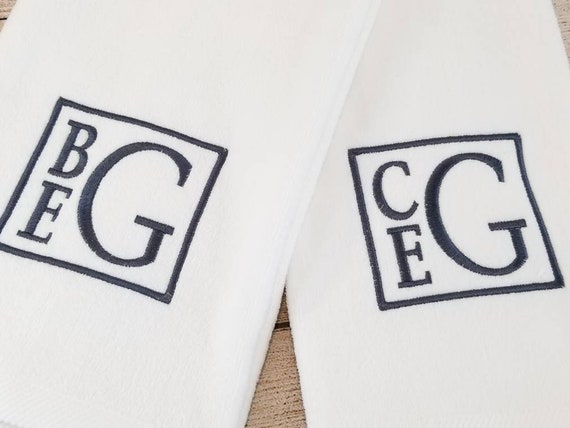 Modern Monogram Kitchen Towel