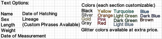 Crested Gecko Size Chart