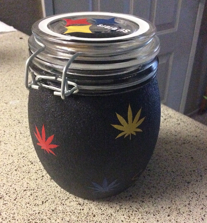 Pittsburg Steelers inspired Stash Jar