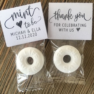 Mint To Be Wedding Favors, Lifesaver Mint Personalized Party Favor Tag, Mint To Be Rustic Wedding Favor, Bridal Shower Favor, Save The Date