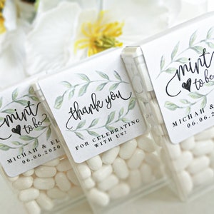 Wedding Favors Tic Tac Mint To Be Labels, Mint to Be Bridal Shower Favor, Bachelorette Favor, Engagement Party Favor, Tic Tac Favor Sticker