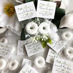 Mint to be, greenery mint favors, wedding favors, cheap wedding favors, bridal shower, bridal shower favors, life saver mints, rustic wedding