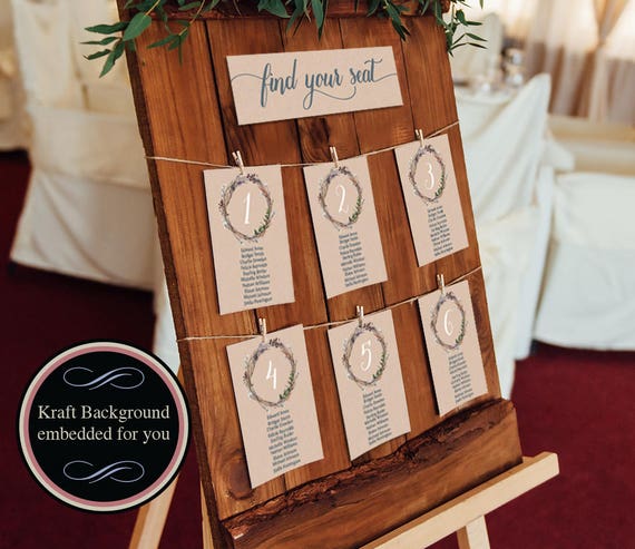 Wedding Seating Chart Display