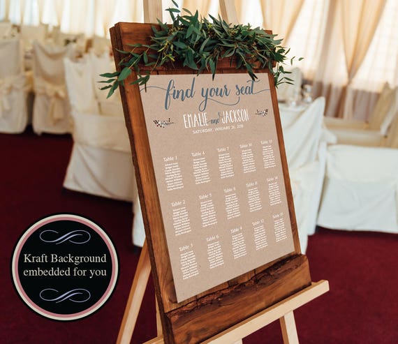 Wedding Seating Chart Display