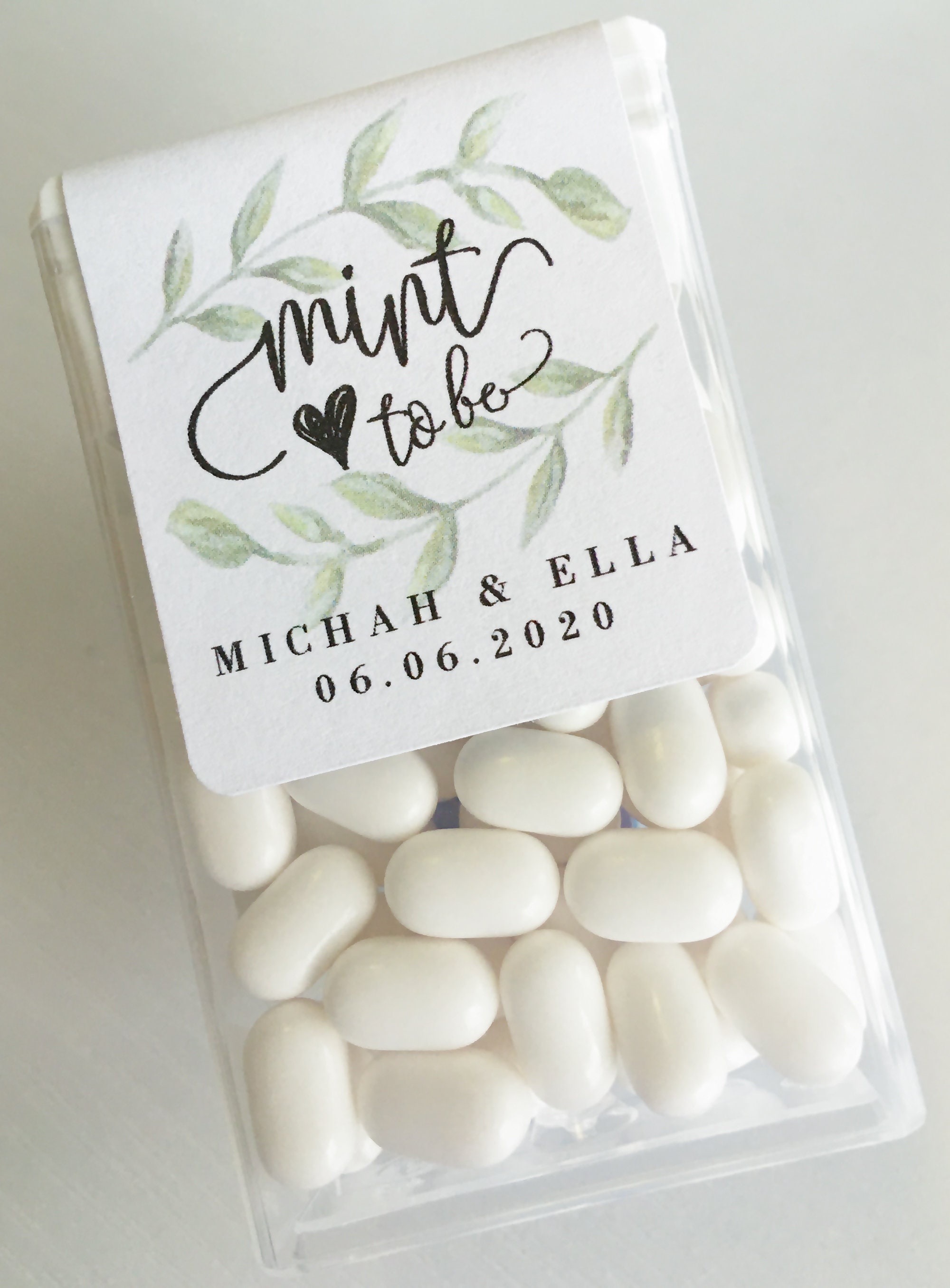 Wedding Favors Tic Tac Mint To Be Labels Mint to Be Bridal Etsy