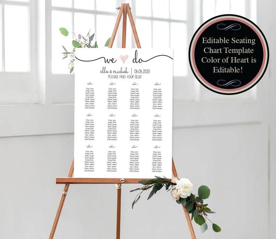How To Do A Wedding Seating Chart