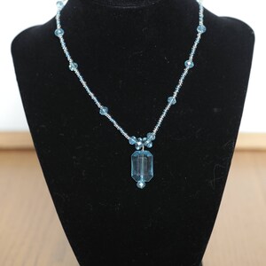 beautiful turquoise and silver choker necklace blue jewel pendant girls and womens gift birthday gift valentines gift