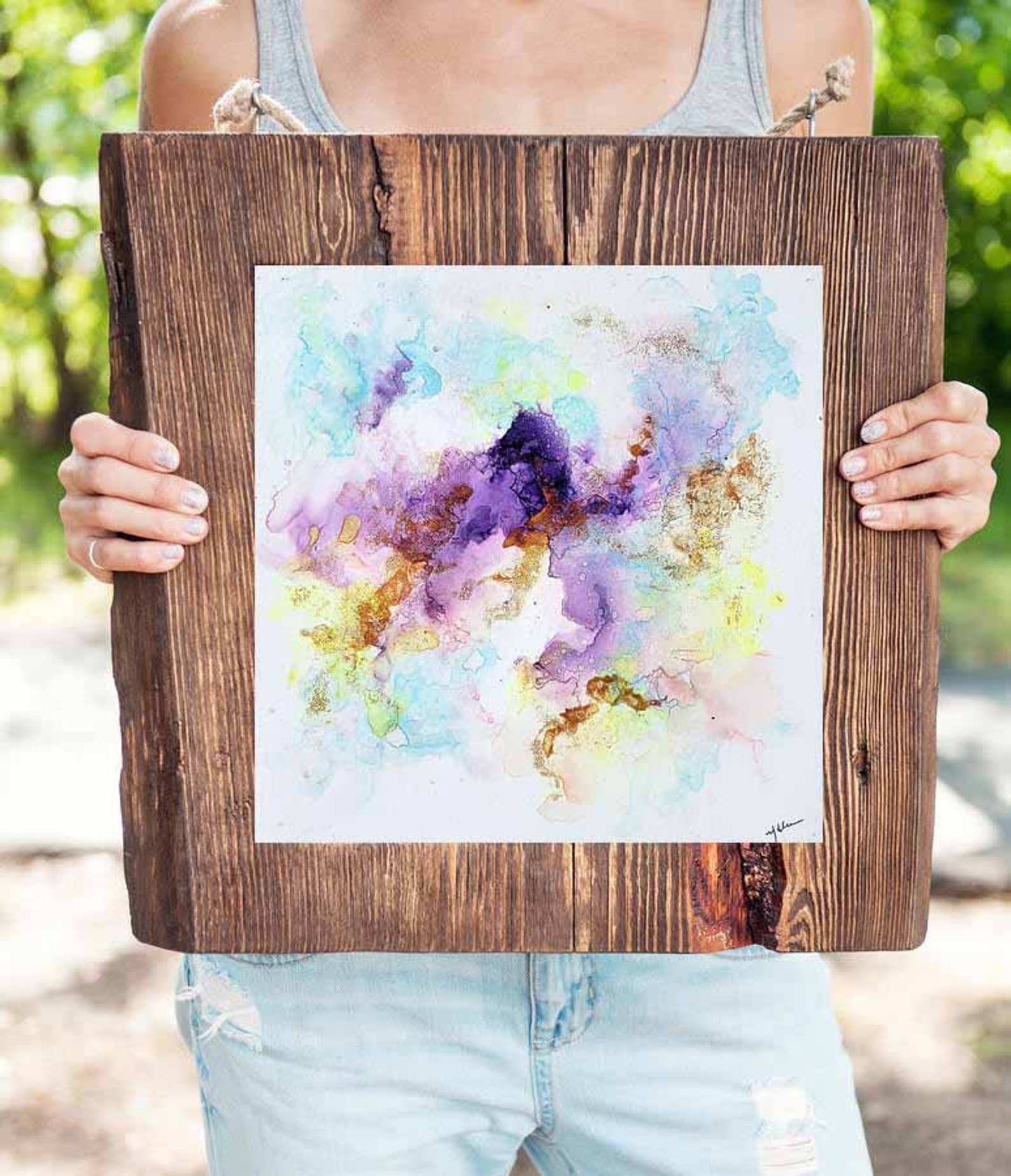 Original Alcohol Ink Fluid Art Abstract Wall Art Alcohol Ink Etsy