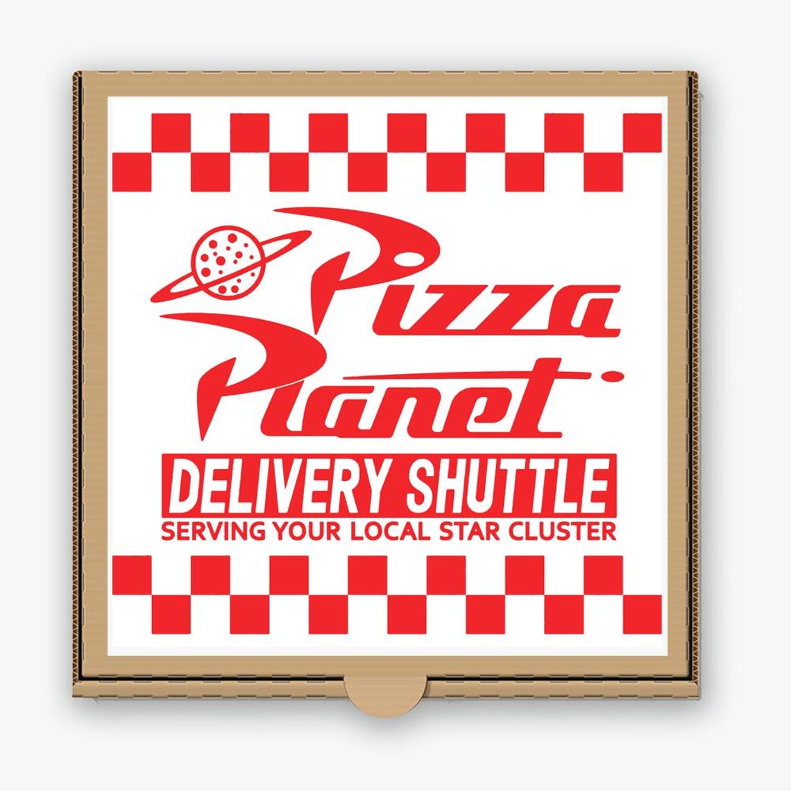 Pizza Planet Pizza Box Label Sticker: Toy Story Party Decoration - Etsy
