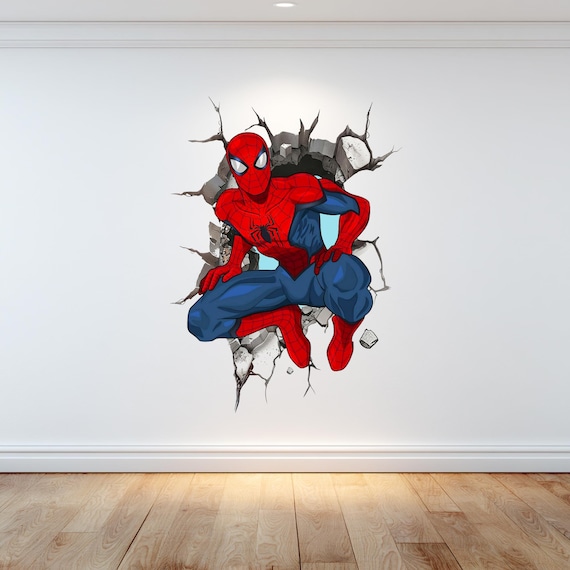 スパイダーマン ウォールステッカー：ゲームルーム向けの