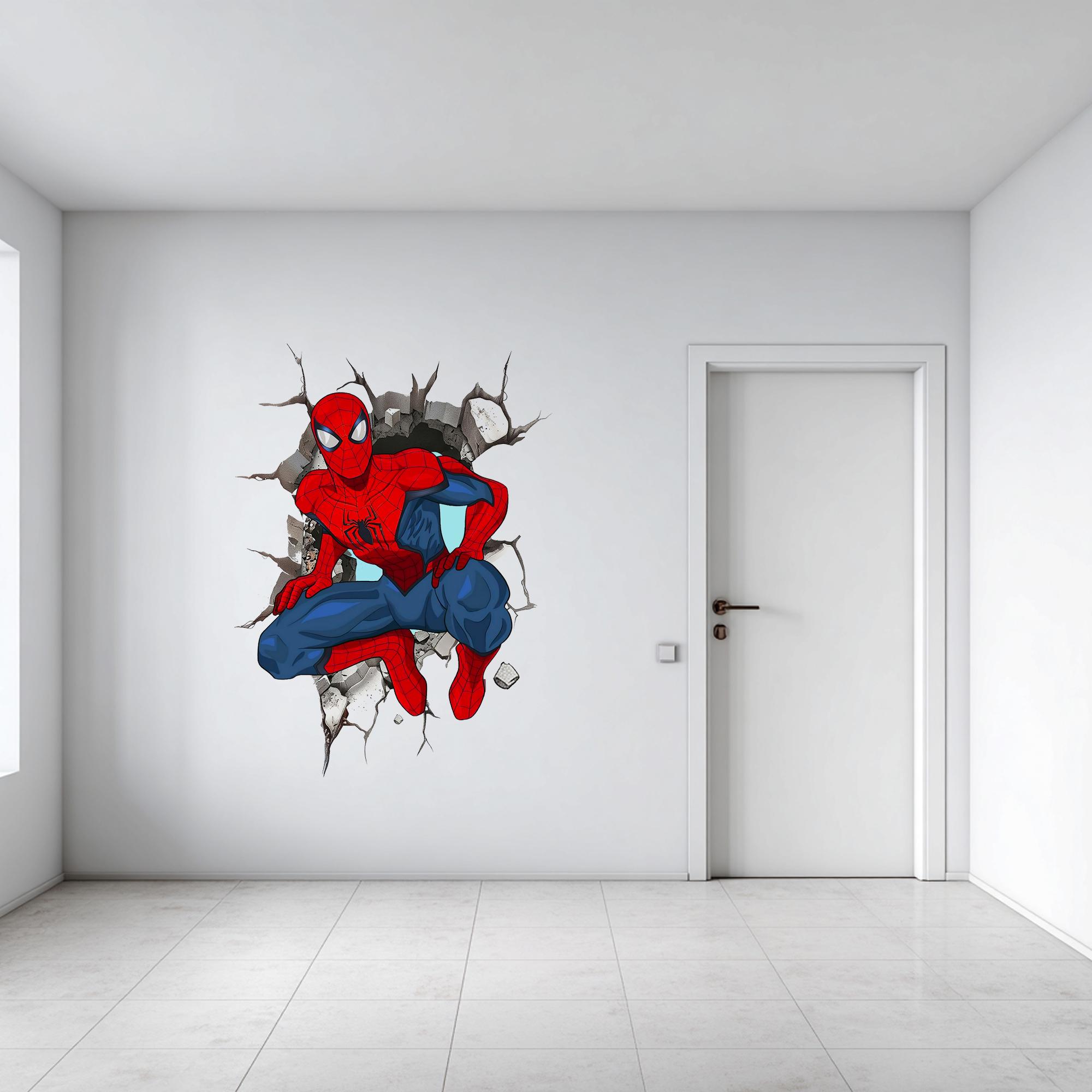 スパイダーマン ウォールステッカー：ゲームルーム向けの