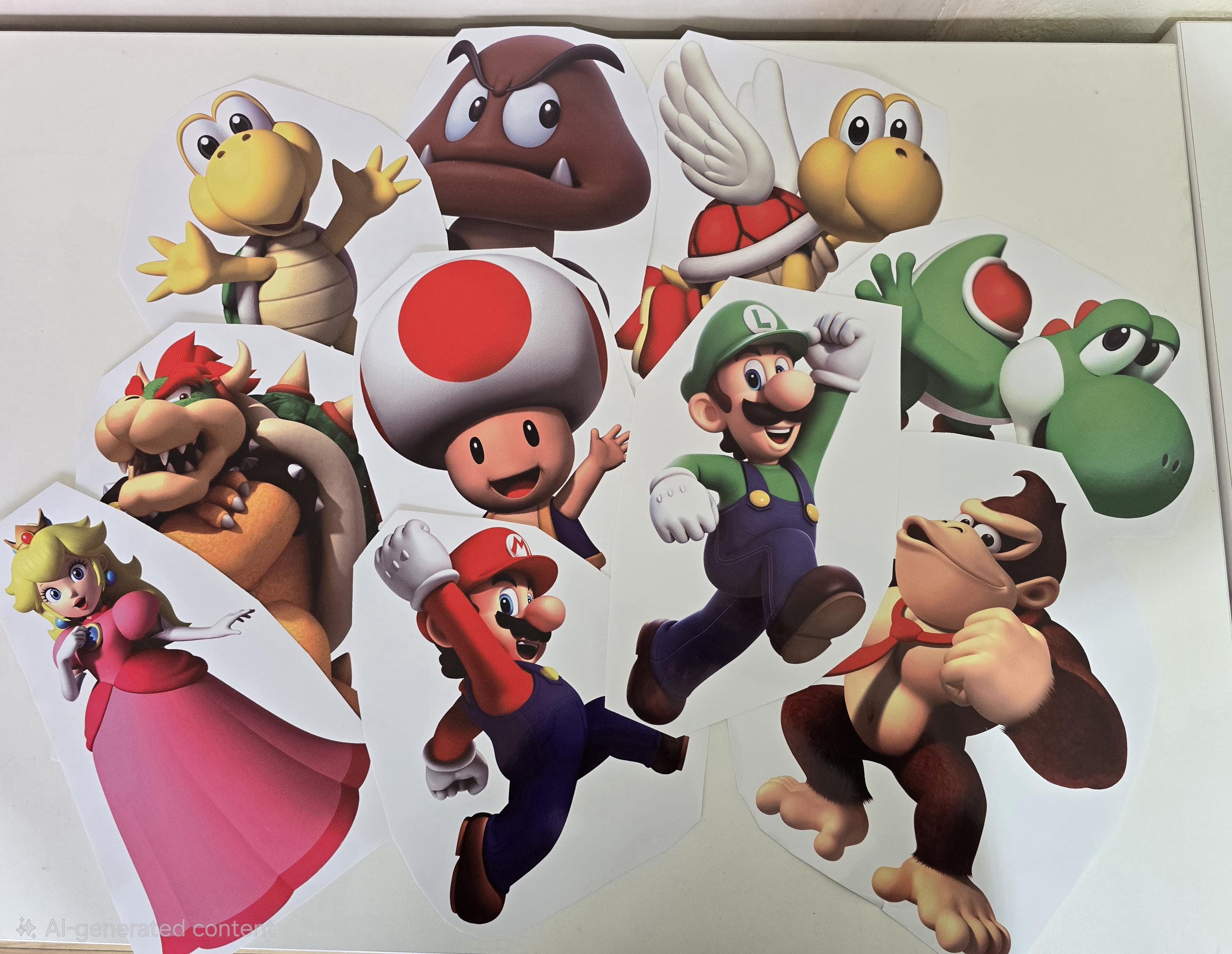 スーパーマリオキャラクターデザイン 大人向け 子供用 ゲームルーム