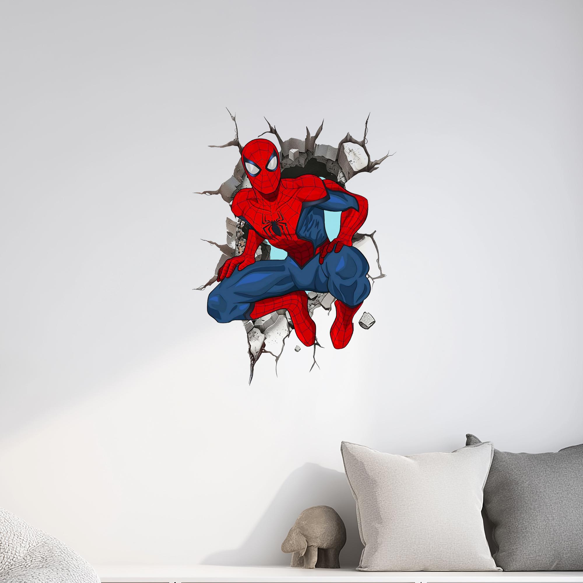 スパイダーマン ウォールステッカー：ゲームルーム向けの