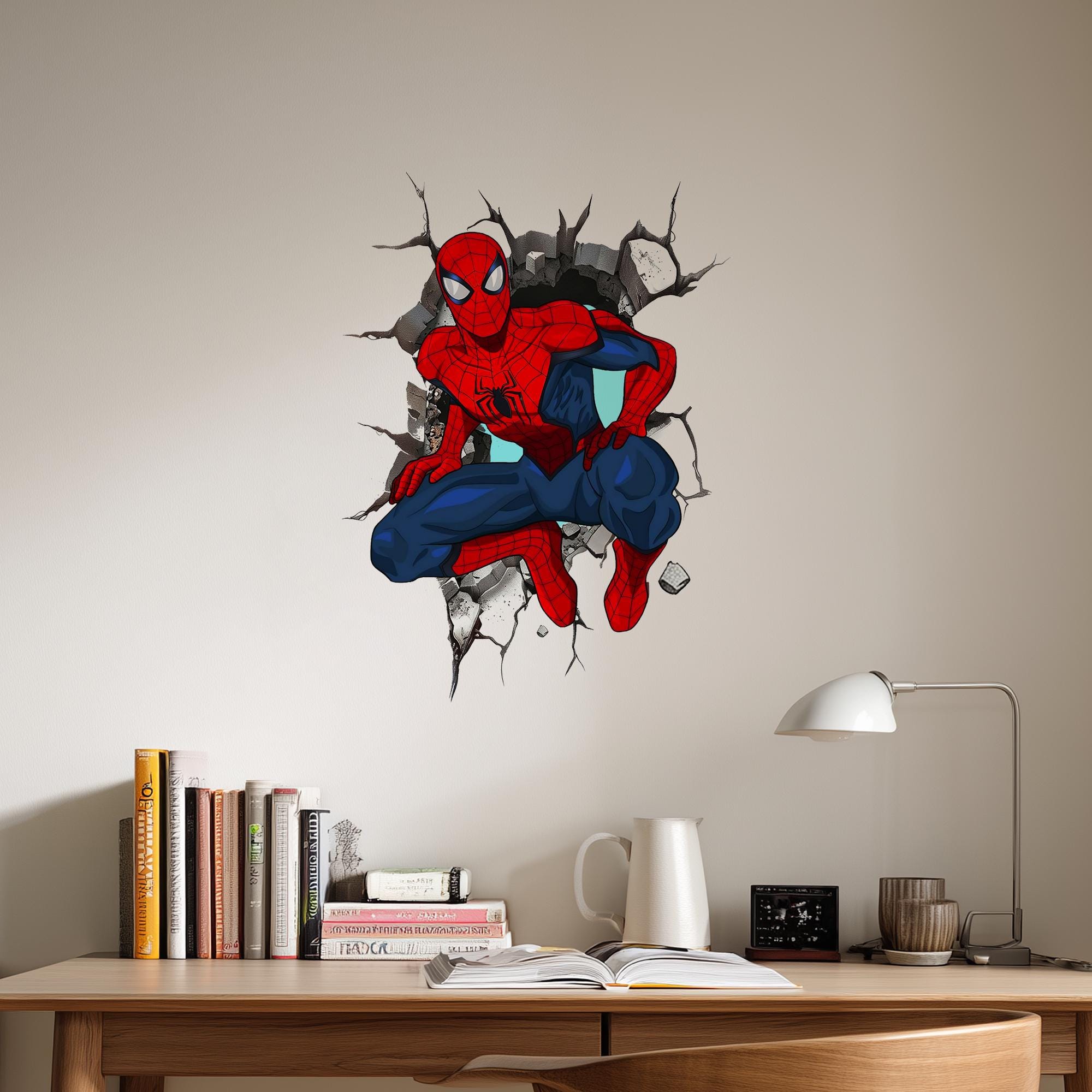 スパイダーマン ウォールステッカー：ゲームルーム向けの