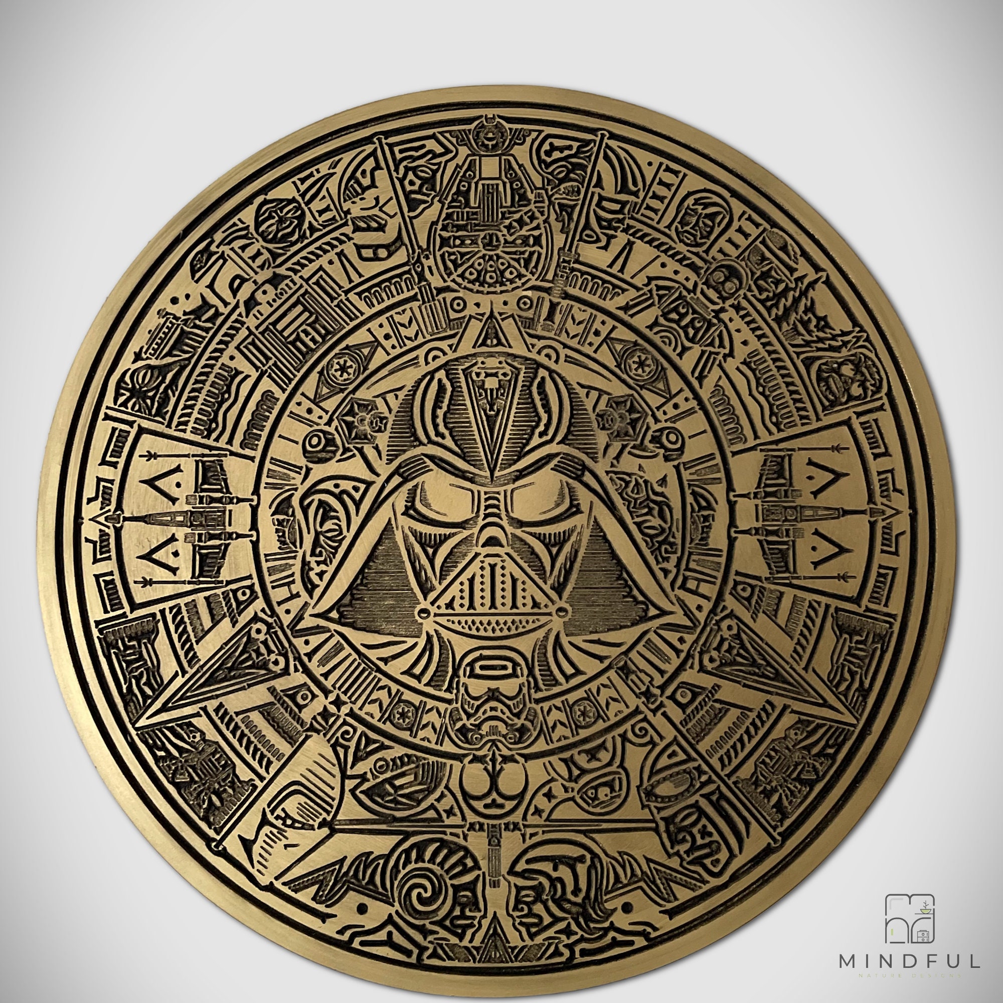 13 Wooden Star Wars Aztec Calendar Star Wars Gift - Etsy
