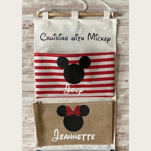 Disney Cruise Fish Extenders Family Cruise Trip Personalized Names Door Hanger Pockets image 3