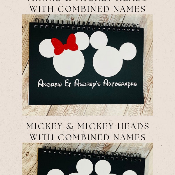 Disney Autograph Book Disney World Paris Hawaii Cruise Theme Personalized