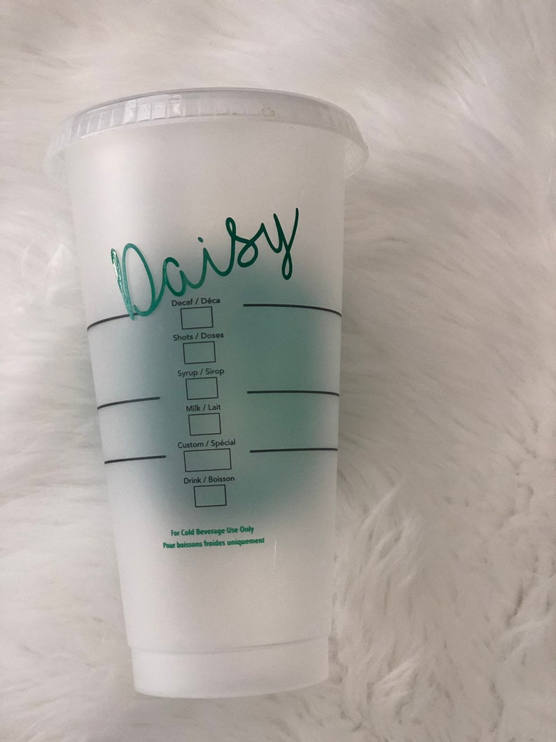 Reusable iced coffee cup/ Reusable cup / Iced coffee / Etsy