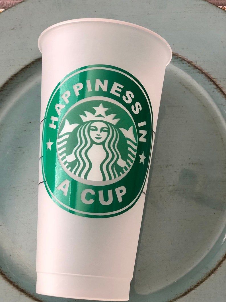 Reusable iced coffee cup/ Reusable cup / Iced coffee / Etsy