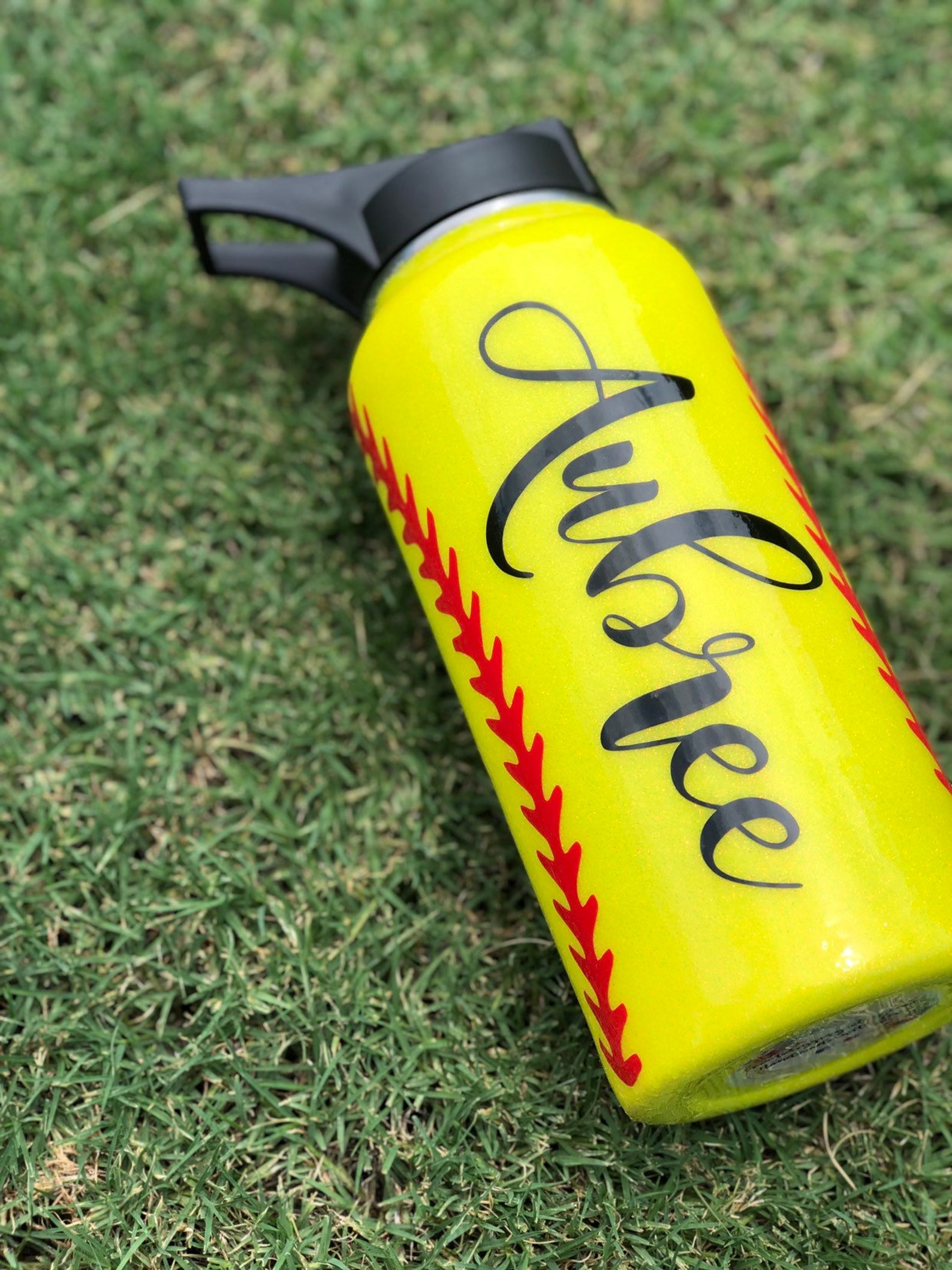 Softball Water Bottle / Insulated Water Bottle / Personalized Etsy