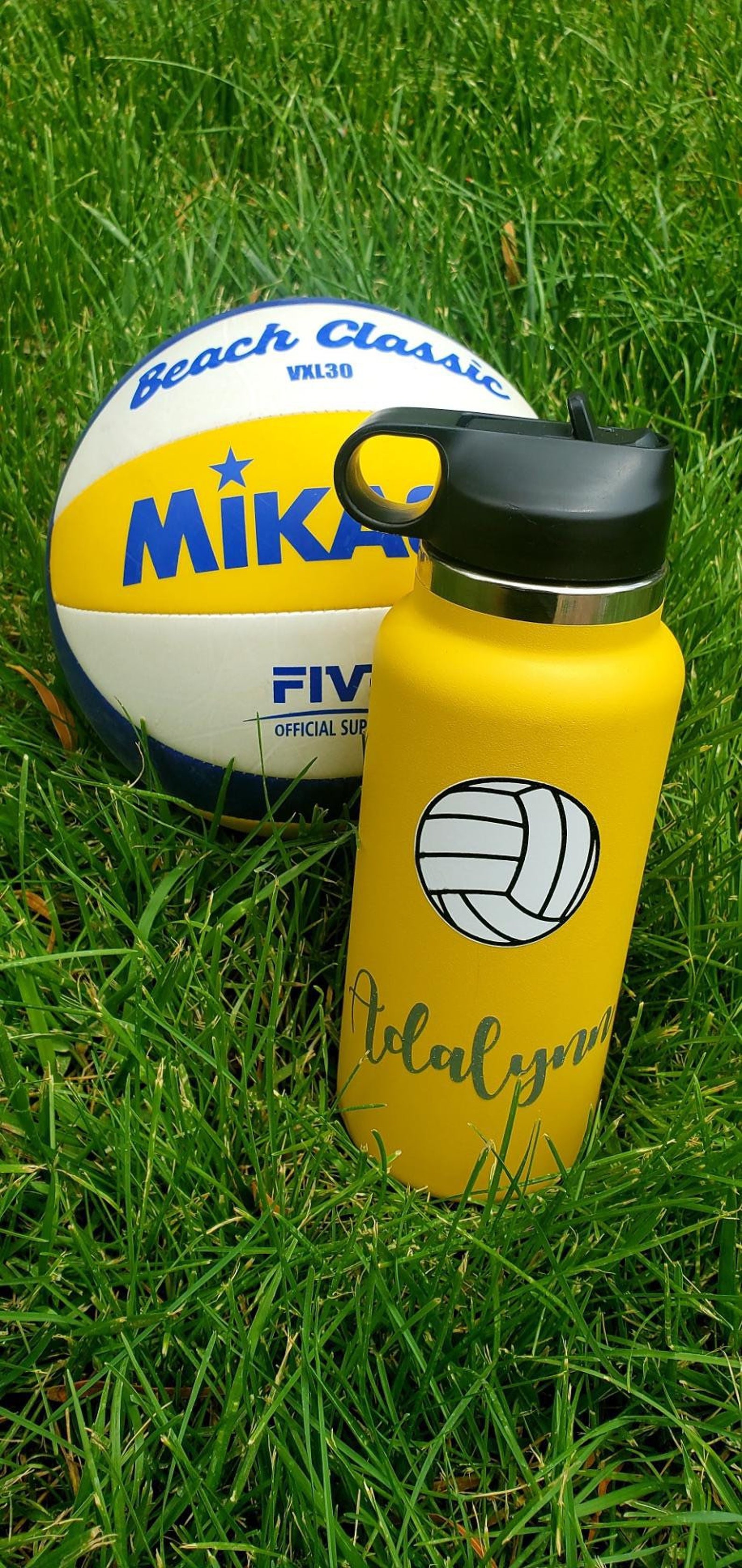 Water Bottle Labels for Girls / Volleyball Label / Volleyball Etsy