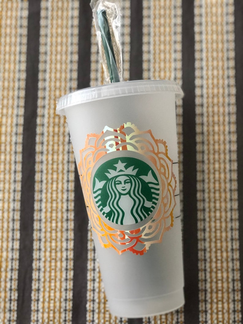 Reusable iced coffee cup/ Reusable cup / Iced coffee / Etsy